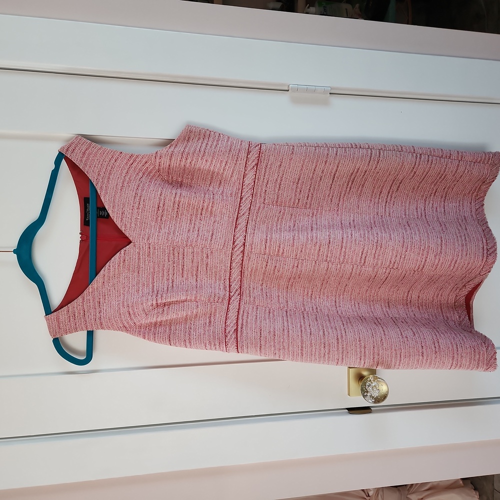 WHBM pink metallic suit, jacket and top size 14